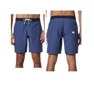 NWT Katin Plank Surf Trunks, Board Shorts, Blue & Black sz 31